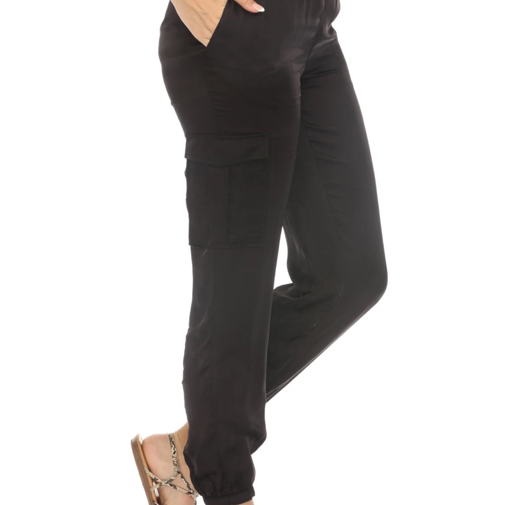 Johnny Was Jade Khay Black jogger Pants